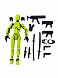 Robot articulat de jucarie Dummy R13, 16.5 cm lungime, printat 3D, Green Apple