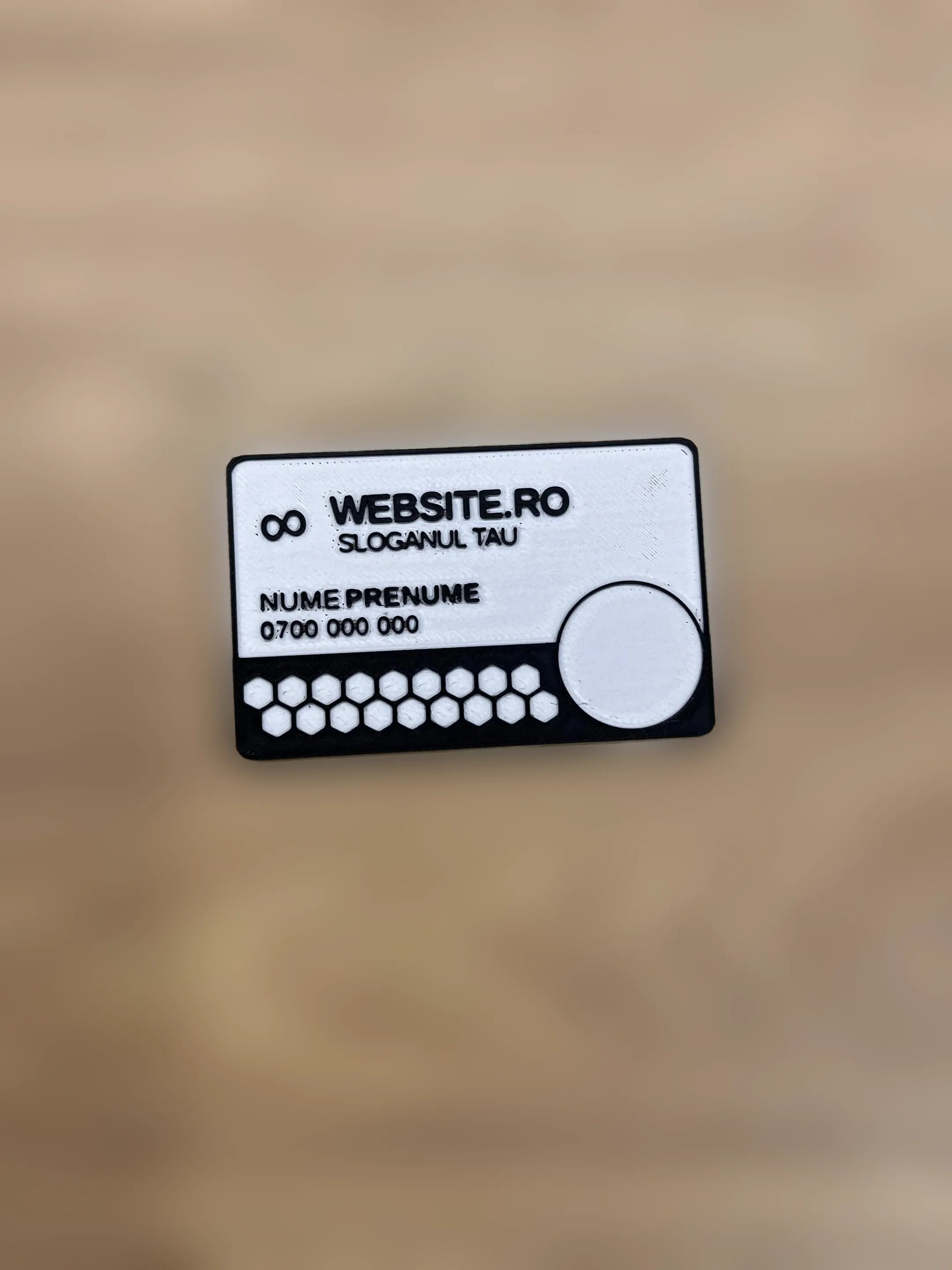 Carte de vizită 3D personalizată Slim