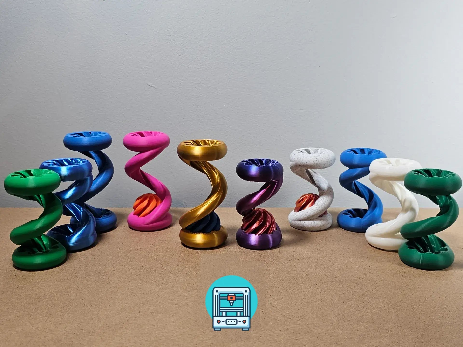 Spirală Fidget Decorativă 3D, Vârtej Anti-Stres cu Bilă Interioară Rotativă, Model Vortex