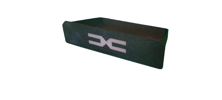 Sertar Compartiment Bord Dacia Duster 3 (2024-prezent), Negru, Printat 3D din PLA, cu Logo Decorativ