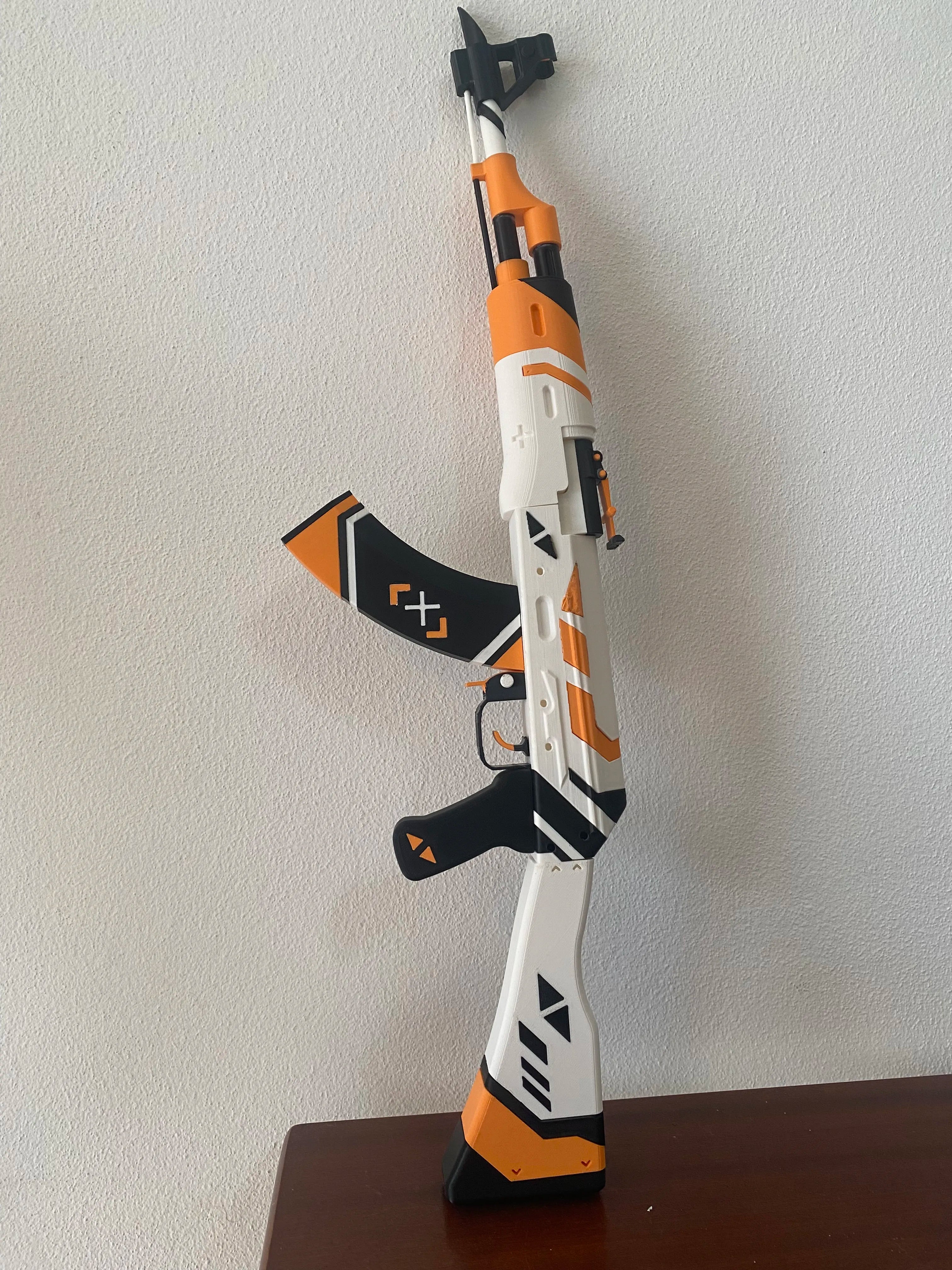 Pusca AK-47 Asiimov, 90cm, decorativa pentru colectie, Counter-Strike, CS2 / CS:GO