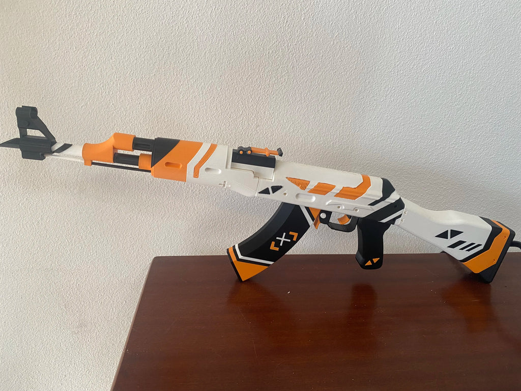 Pusca AK-47 Asiimov, 90cm, decorativa pentru colectie, Counter-Strike, CS2 / CS:GO