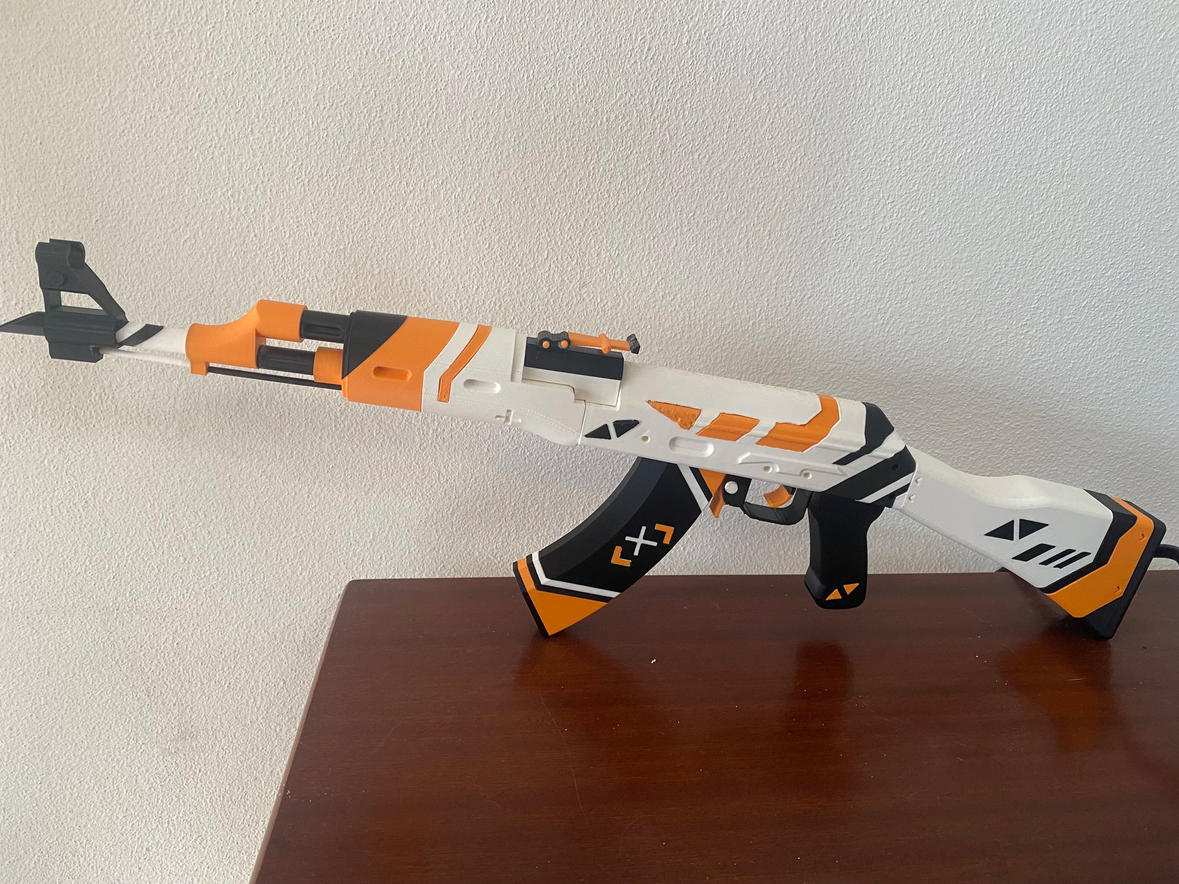 Pusca AK-47 Asiimov, 90cm, decorativa pentru colectie, Counter-Strike, CS2 / CS:GO