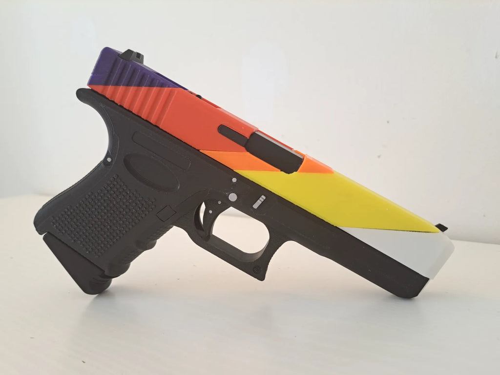 Pistol cu Elastice Silueta Spectrum, Multicolor, Plastic PLA, 20 cm