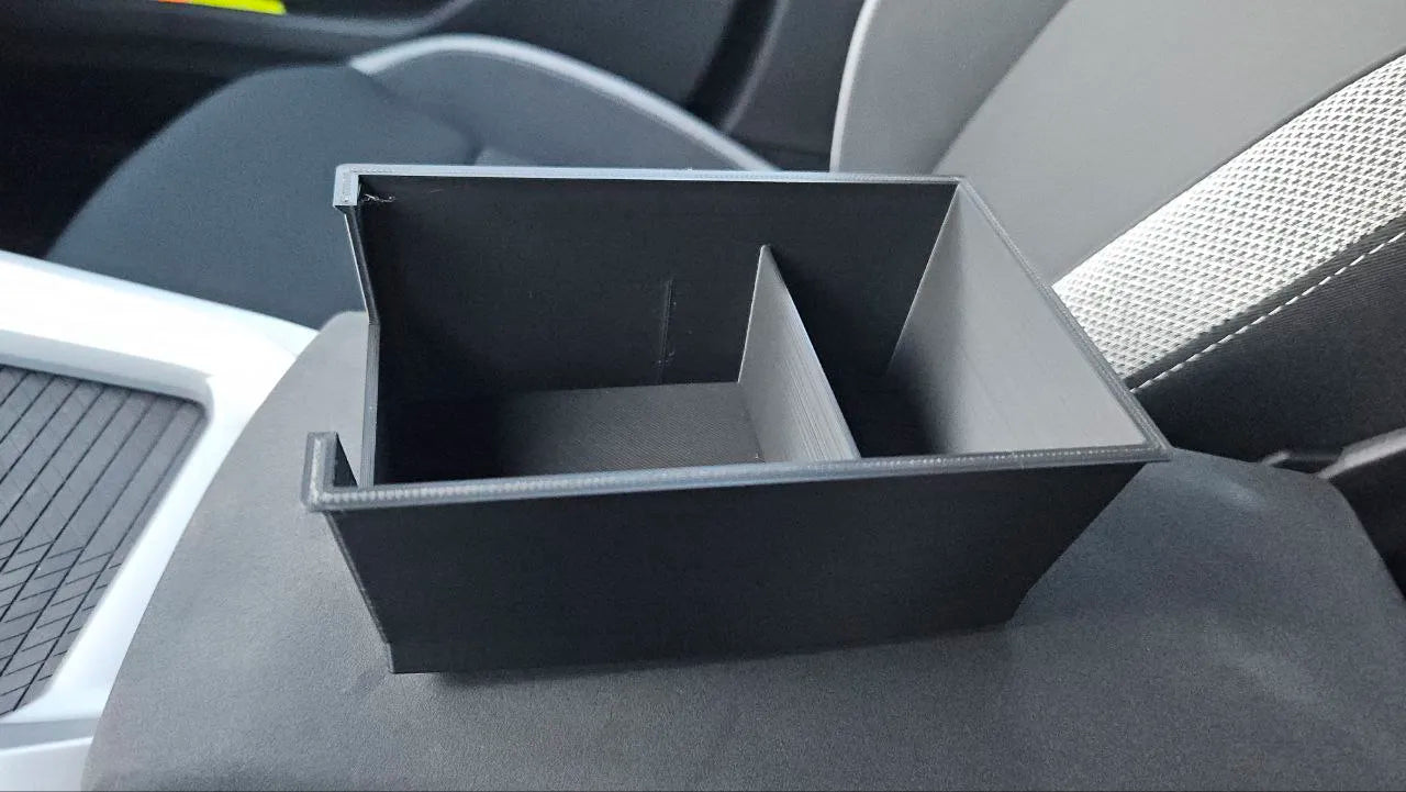 Organizator Cotieră Dacia Bigster 155, Printat 3D din PLA Negru, cu Compartimente