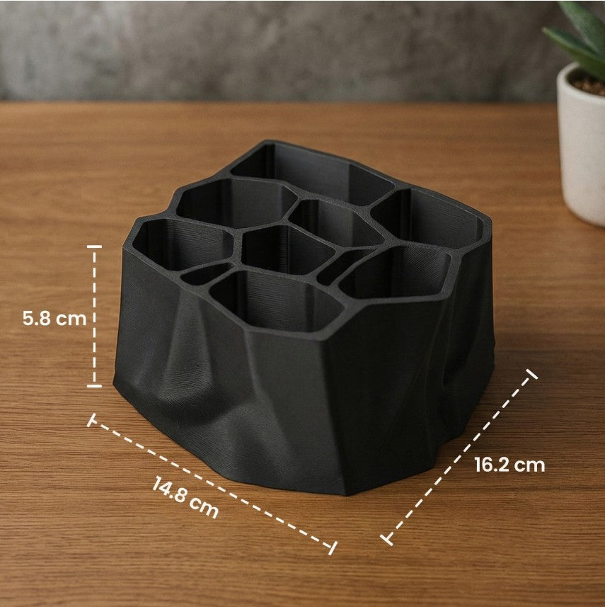 Organizator Birou cu Compartimente Hexagonale
