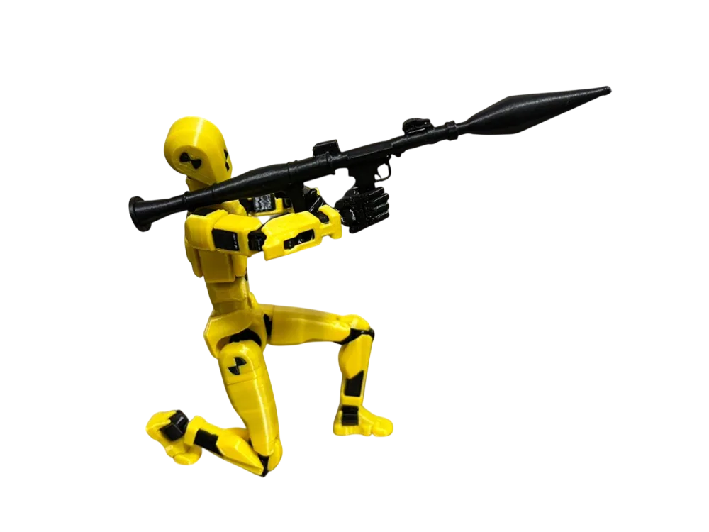 Accesoriu lansator RPG, 13cm , compatibil cu figurina articulată Dummy T13/R13, culoare negru