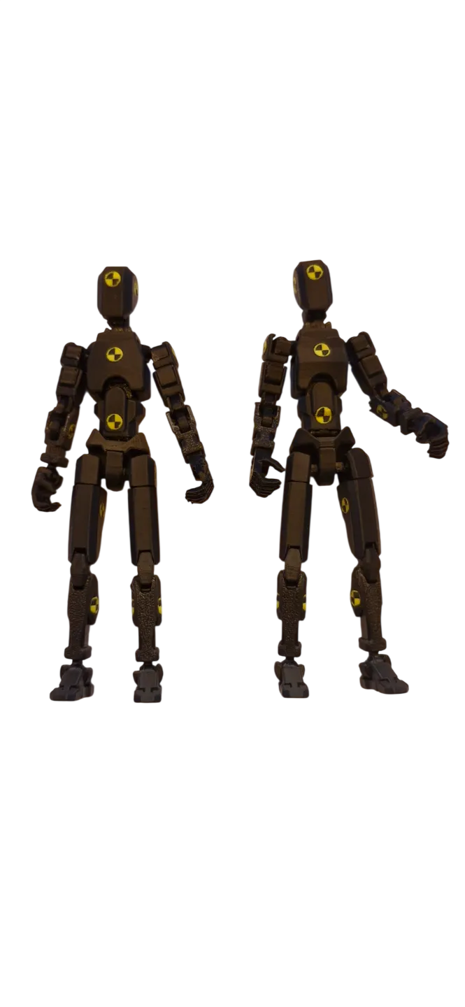 Crash Test Dummy ,Figurina Articulată cu Accesorii, Negru, Plastic