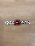 Decorațiune Logo God of War 3D Printat, Emblemă Perete/Raft, Design Omega Roșu-Negru, Multicolor